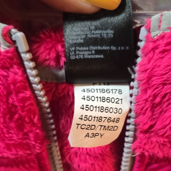 The North Face Red Fleece Hooded Vest - Picture 4 of 5